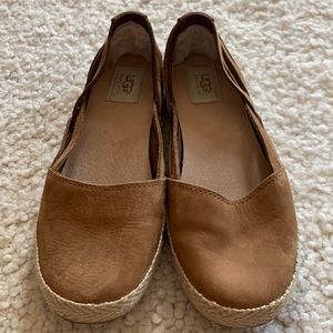EUC UGG Brown Suede Espadrilles - 8